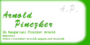 arnold pinczker business card